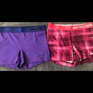 Gently used Nike Pro shorts. Size - Medium
